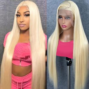 Pelucas brasileñas Remy al por mayor con encaje frontal, rubias 613, lisas como hueso, HD, pre-arrancadas, con cabello de bebé, pequeñas, sin pegamento, para mujer negra - Product Image 1