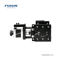 Plateforme de Goniomètre Électrique Motorisé FSABGX6050-CL-D en Alliage d'Aluminium 60mmX60mm, Table Électrique Coulissante et Relevable