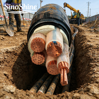 Câble d'alimentation en cuivre isolé XLPE YJV en gros, 5 conducteurs, 4mm, 6mm, 10mm, 0.6/1kV pour câblage électrique d'équipements industriels