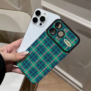 <span class=keywords><strong>Coque</strong></span> de téléphone portable de style britannique, compatible avec <span class=keywords><strong>iPhone</strong></span> 16/15, résistante aux chutes, 17ProMax, vert rose contrasté, <span class=keywords><strong>coque</strong></span> souple - Product Image 4