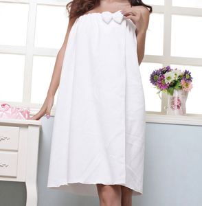 Serviette de bain enveloppante à crochets et boucles avec poches, en microfibre tissée à carreaux, séchage rapide, douce, respirante, pour la douche, adaptée aux adultes, respectueuse de la peau - Product Image 1