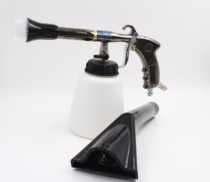 SS Z-020 2 IN1 Luft regler Lager rohr Reinigungs pistole Schwarz Combo Vakuum adapter Schnees chaum pistole Tornado Pistole Auto waschanlage Werkzeug - Product Image 3
