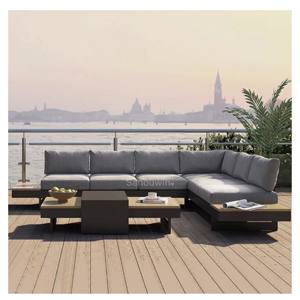 Vendita calda <span class=keywords><strong>giardino</strong></span> moderno Rattan divano all'aperto divanetto <span class=keywords><strong>in</strong></span> <span class=keywords><strong>legno</strong></span> di vimini soggiorno disponibile <span class=keywords><strong>in</strong></span> vari colori - Product Image 2