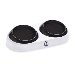 Cuenco antideslizante y antifugas para agua y comida, doble logotipo personalizado - Product Image 1