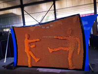 Sculpture murale interactive 3D géante en relief pour usage intérieur/extérieur, éducative et décorative pour aéroports, anti-stress