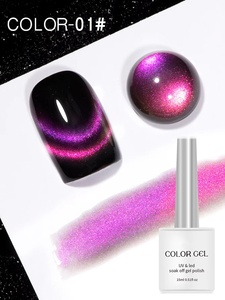 Esmalte de Uñas Magnético Efecto Ojo de Gato, Esmalte de Gel Magnético Efecto Cielo Estrellado, Esmalte de Gel UV LED Removible para Manicura - Product Image 2