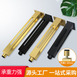 Aluminum Alloy Furniture Leg Adjustable Minimalist Design For <b>Sofa</b> Coffee Table <b>Support</b> Easy Installation - Product Image 2