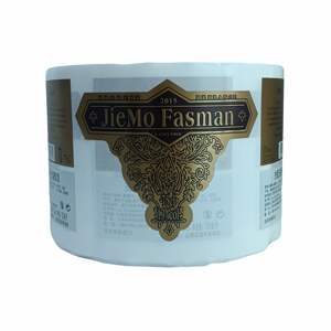 Autocollants d'étiquette de vin en papier texturé de luxe privé auto-adhésif personnalisé en gros - Product Image 1