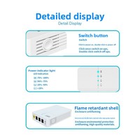 Mini UPS, Sistema de Alimentación Ininterrumpida, 12V 9V 5V 49.95Wh, Batería de Alta Calidad para Router/Módem DSL/Monitoreo, Respaldo de Energía Móvil