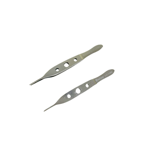 Baitang pinset tiga lubang kualitas tinggi baja tahan karat kelas medis untuk ujung serat kelopak mata bedah - Product Image 5