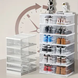 Werks-Anpassung faltbarer transparenter Schuhschrank Werks-Anpassung faltbarer transparenter Kunststoff-Schuhschrank