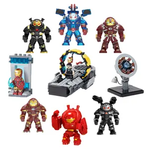 Super héros figurines d'action liées au film Iron MK39 Hulkbuster grandes figurines blocs de construction jouets pour enfants gâteau Toppers