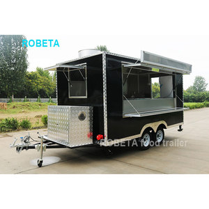<span class=keywords><strong>Remorque</strong></span> de frites avec placard de rangement, camion alimentaire à trois sections - Product Image 6