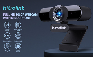 Cámara <span class=keywords><strong>Web</strong></span> HITROLINK FHD 1080P <span class=keywords><strong>con</strong></span> Autoenfoque, 2MP, H.264, USB para PC y Portátil, <span class=keywords><strong>con</strong></span> Micrófono y Sensor de Imagen CMOS, en Stock - Product Image 3
