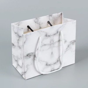 Marble Texture Pattern <b>White</b> Cardboard Paper Jewelry <b>Boxes</b> <b>Gift</b> Packaging Square Necklace Bracelet Jewelry Box With Custom Logo - Product Image 6