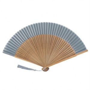Luxury White Foldable Bamboo Hand Fan Carved Technique Traditional Angel Vintage Wedding Parties Home Decoration Business <b>Gift</b> - Product Image 4