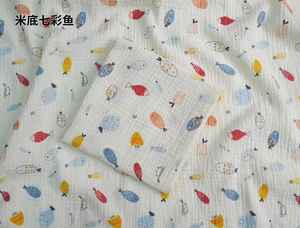 <span class=keywords><strong>Tissu</strong></span> en mousseline de coton 100 % tissé, double gaze respirante, idéal pour les chemises de filles, les couches de garçons et les tissus pour jouets - Vente chaude - Product Image 4