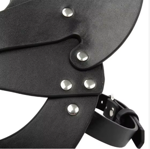 Juegos para adultos, juguetes, venta al por mayor, conjunto de máscara de cuero PU para los ojos, BDSM, <span class=keywords><strong>juego</strong></span> de rol, máscara sexual, equipo de Bondage para parejas - Product Image 5