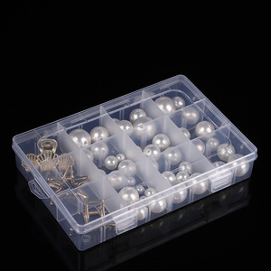 Boîte de rangement en plastique transparent à 12 compartiments avec séparateurs amovibles pour l'organisation des articles de pêche et de la papeterie - Product Image 3