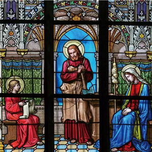 Dôme en <span class=keywords><strong>vitrail</strong></span> peint à la main pour plafond de bâtiment religieux, lucarne de villa de luxe, <span class=keywords><strong>verre</strong></span> trempé courbé à chaud, motif personnalisé 16m - Product Image 4