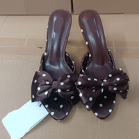 Nouvelles sandales à talons hauts pour femmes 2026, avec nœud papillon, style mode, pour banquet et travail, bout rond