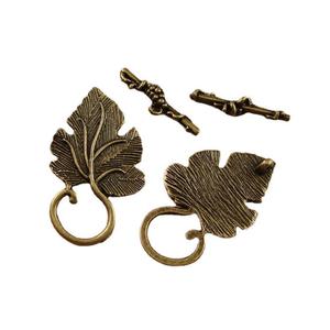 Cierres de Joyería de Aleación con Forma de Hoja de Disney, 11 mm, Estilo Retro Artístico para Manualidades, Collares y Pulseras - Product Image 1