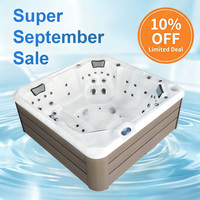 Jacuzzi de Lujo para Exteriores con Capacidad para 6 Personas, Spa con Hidromasaje y Jets de Masaje, Precio de Fábrica, para Uso Residencial y Comercial, Venta al Por Mayor