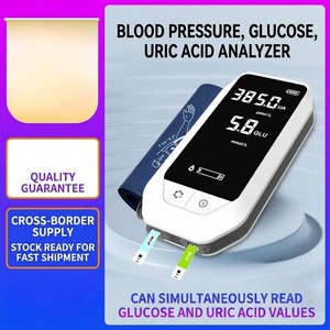 Tensiomètre Électrique 3-en-1 : <span class=keywords><strong>Glycémie</strong></span>, Pression Artérielle et Acide Urique – Testeur Intégré au Poignet pour Usage Domestique (Idéal pour les Personnes Âgées) - Product Image 5