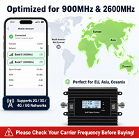 Amplificateur de signal double bande B8 B7 900/2600 MHz, répéteur 2G 4G LTE GSM, application Tuya, ALC AGC, écran LCD, antenne Yagi pour sous-sol rural