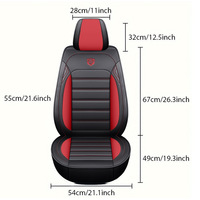 Harga Pabrik Sarung Jok Mobil 5-Seater Set Lengkap - Universal Fit Anti-Selip - Aksesoris Interior Semua Musim