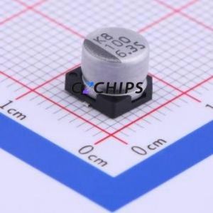 Condensateur électrolytique en aluminium SMD VES101M0JTR-0605, SMD, D6.3xL5.3mm 100uF 20% 6.3V 6.3mm - Product Image 1