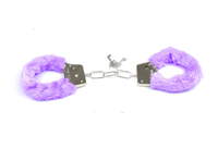 Menottes en peluche métalliques sexy, menottes de poignet et de cheville en peluche, attaches en cuir, alternative métallique, jouet sexuel SM pour couples