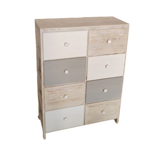 Armoire de rangement en bois organisateur de jouets pour enfants conception de bord sûr peinture Non toxique pour salle de jeux de pépinière - Product Image 1