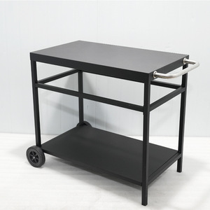 Barbecue Food Cart CC01-033 Rolling Portable <b>Smokeless</b> Detachable Rust Proof Outdoor <b>BBQ</b> Accessory - Product Image 2