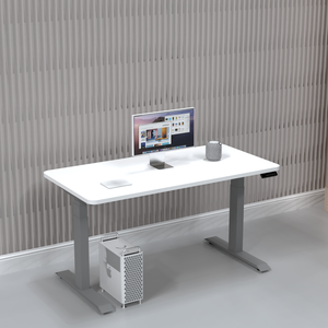 TECHWEI-Mesa de pie eléctrica de doble motor, patas rectangulares, altura ajustable, escritorio de ordenador moderno de metal - Product Image 5