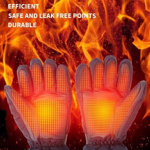 Cálido <span class=keywords><strong>moda</strong></span> <span class=keywords><strong>mujer</strong></span> USB guantes calentados impermeable PU cuero grafeno esquí mitones calentados para el invierno - Product Image 6