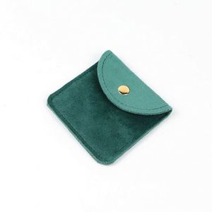 Bolsa para Joyas de 3 x 3 Pulgadas, Bolsitas de Terciopelo Suave con Botón a Presión, Almacenamiento Portátil para Anillos, Collares, Pulseras, Pendientes y Relojes - Product Image 5