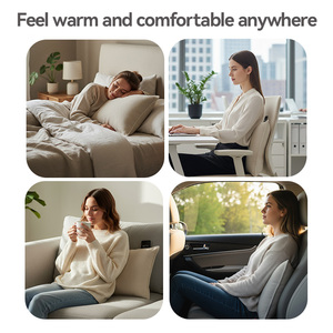 Mềm sang trọng điện nóng lên thiết kế có thể sạc lại trị liệu Hỗ trợ bộ nhớ bọt thoải mái nhà thư giãn nước nóng gối - Product Image 6