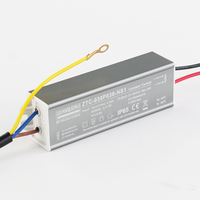 Driver LED AC-DC Zetoo Brand High PF Non-Isolated Waterproof IP65 Anti-Kedip Standar EMC Proteksi Lonjakan Tegangan Tunggal 30W Outdoor