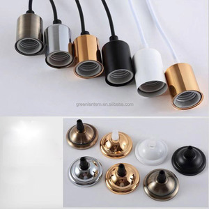 E14 Retro ciondolo luce a LED porta lampada fai da te <span class=keywords><strong>accessori</strong></span> <span class=keywords><strong>lampadario</strong></span> appeso adattatore presa convertitore di plastica basi a vite - Product Image 4