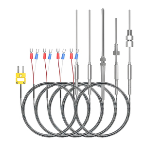 Stainless Steel S Type Thermocouple Adjustable Flexible <b>Temperature</b> Probe Sensor for High <b>Temperature</b> Applications - Product Image 1