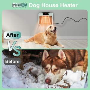 Calentador de casa para perros para uso en exteriores e interiores-600W/300W Calefacción segura y eficiente para casas de mascotas, gallineros, casetas de conejos - Product Image 2