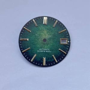 3D printed meteorite <b>face</b> 28.5mm dial watch accessory, with NH35 movement and metal material - Product Image 5