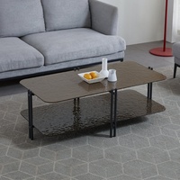 Table basse en verre classique moderne ronde/ovale/carrée/rectangle pour salon chambre appartement meubles de maison-Gomlden