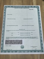 Papier de filigrane de sécurité marquage à chaud hologramme impression certificat de fibres UV