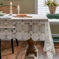 Nappe carrée personnalisée en polyester 100% anti-taches, faite à la main, style américain, pour hôtels, photographie de gâteaux, accessoires de fond