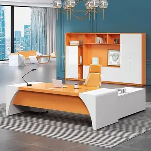 Moderne Büromöbel Tisch Geschäftsführer Büroschreibtisch Gewerbemöbel aus Holz