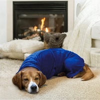Peignoir de bain pour chien en microfibre doux, super absorbant, de luxe, serviette de bain, peignoir pour chat, peignoir de séchage pour animaux de compagnie