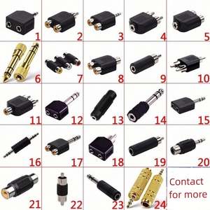 Conector macho de 1/4 pulgadas y 6,5mm a conector hembra <span class=keywords><strong>RCA</strong></span>, conector hembra <span class=keywords><strong>RCA</strong></span>, Conector mono de 6,35mm, enchufes macho y hembra 1/4 - Product Image 6
