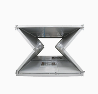 Conteneur pliable de type X 20 pieds, design moderne, grain de bois, verre isolant, respirant, pour hôtel/bureau